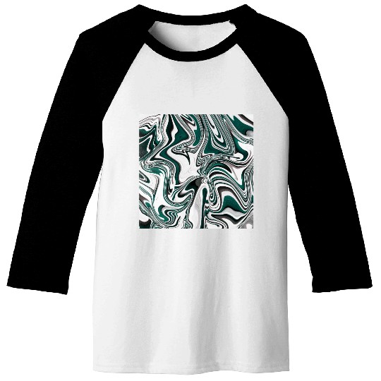 Abstract Pattern Marble Baseball Tees