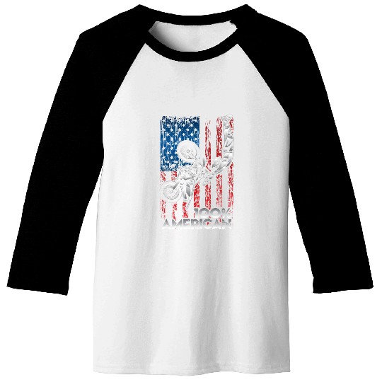 American Motocross USA Baseball Tees