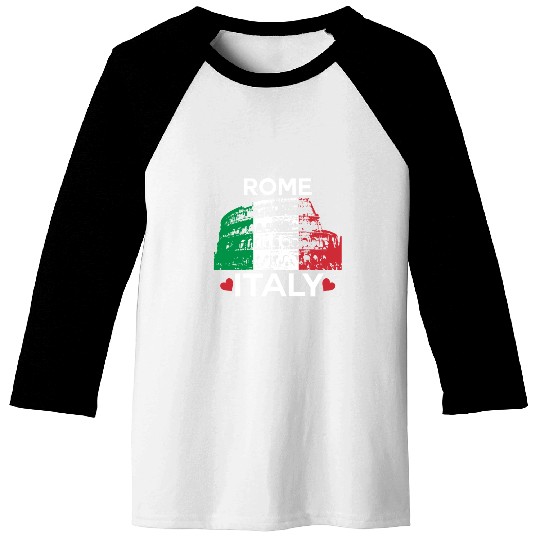 Rome Italy Baseball Tees
