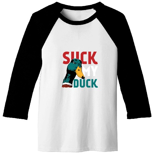 Animal Print - Suck Duck Baseball Tees