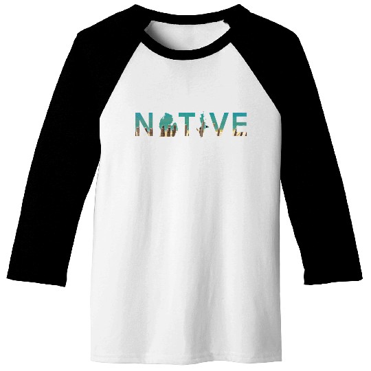 Native Michigan Beach Sand Dunes Summer Baseball Tees