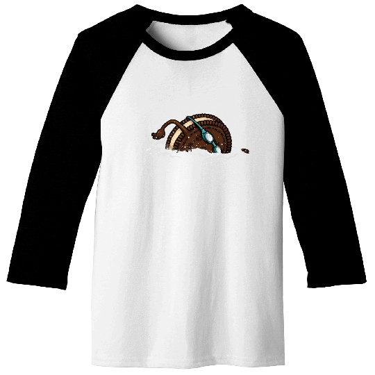 Funny Swimming Oreo Baseball Tees