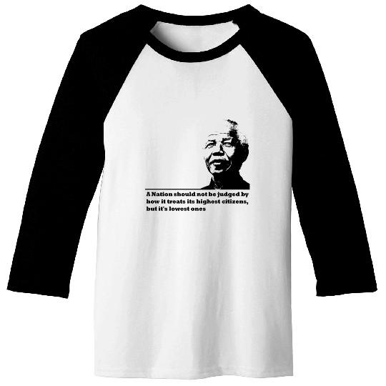 Nelson Mandela Baseball Tees