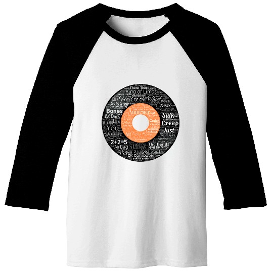 Radiohead Albums and Songs Baseball Tees