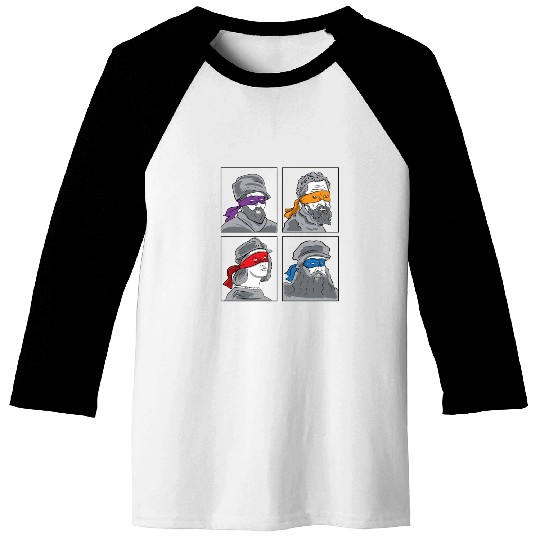 Leonardo Donatello Raphael Michelangelo Gift Baseball Tees