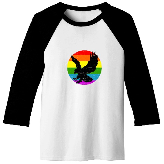 Rainbow Hawk Baseball Tees