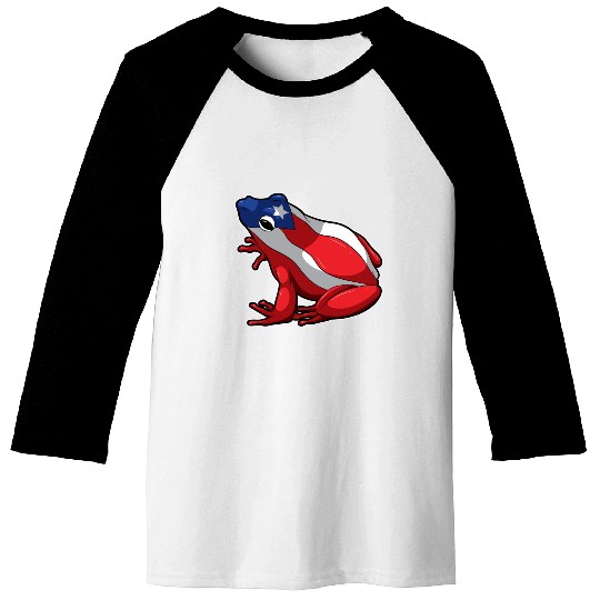 Puerto Rican Coqui Frog - Puerto Rico Baseball Tees