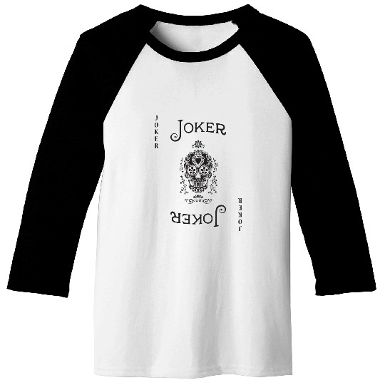 JOKER playing card - card casino costume Baseball Tees