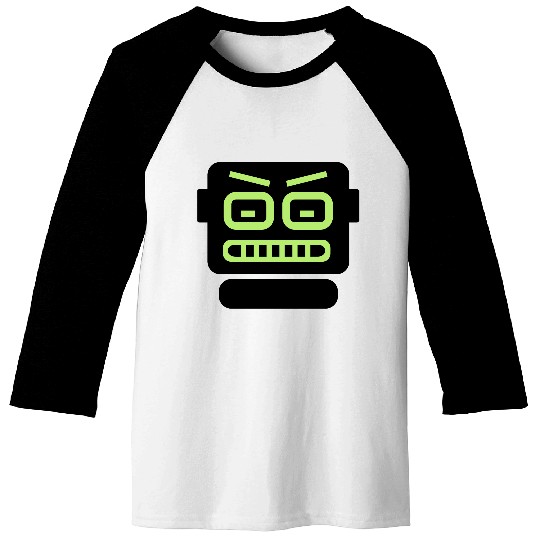 robot computer head Baseball Tees