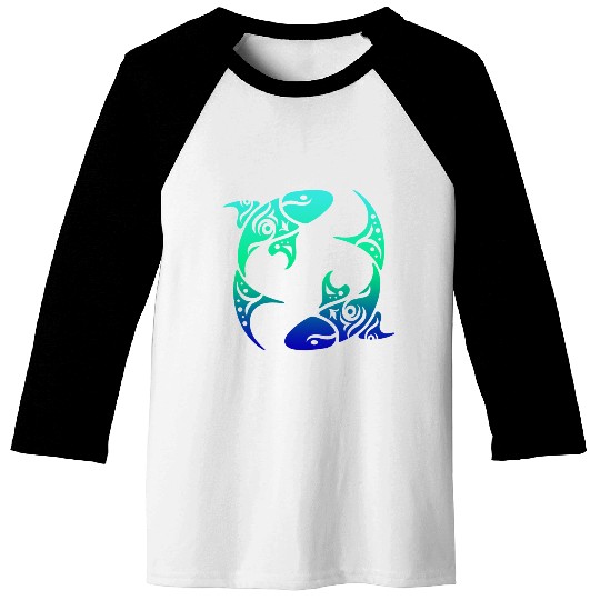 T Tattoo Pisces Horoscope Gift Idea Baseball Tees