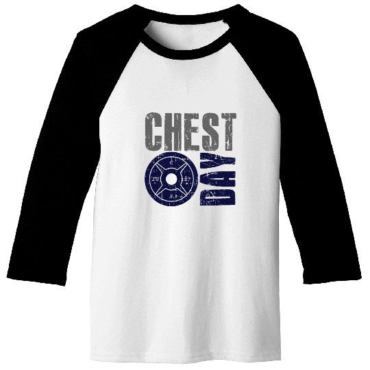 Chest Day Pectoral Exercise Gym Rat Baseball Tees