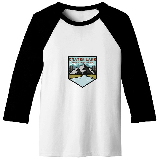 Retro Vintage Crater Lake National Park Gift Baseball Tees
