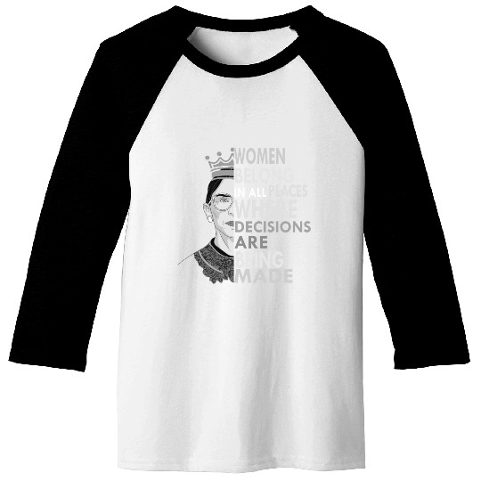 Ruth Bader Ginsburg Baseball Tees