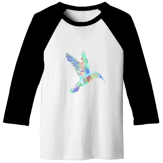 hummingbird, bird, aquarell, green, pastel, flying Baseball Tees