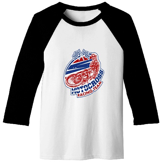 Motocross Racing Team Baseball Tees