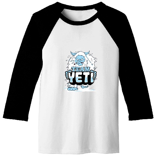 Yeti Abominable Snowman Mythological Creatures Baseball Tees