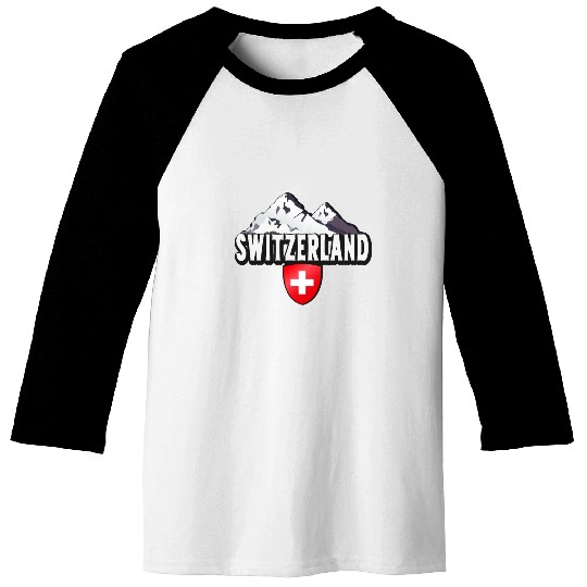 Switzerland Home Mountains Swiss Baseball Tees