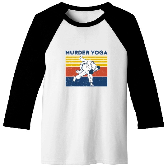 Jiu Jitsu Baseball Tees Murder Yoga MMA Brazilian