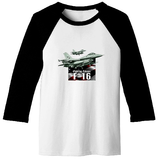 F-16 Fighter Jet Baseball Tees