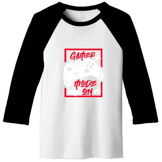 Gamer Mode On Baseball Tees