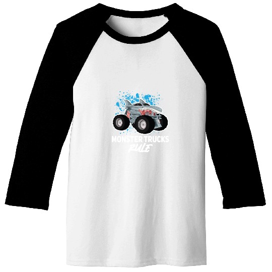Monster Trucks Rule... Monster Truck Baseball Tees