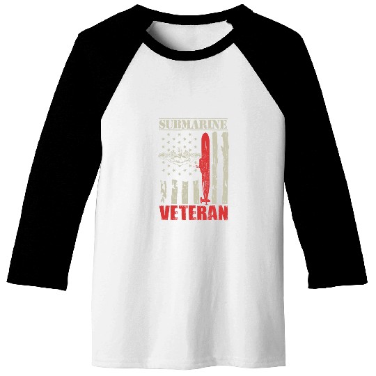 US Military Submarine Gift For A Veteran Baseball Tees