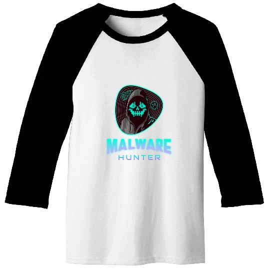 Cyber Security - Malware Hunter Neon 2 Baseball Tees