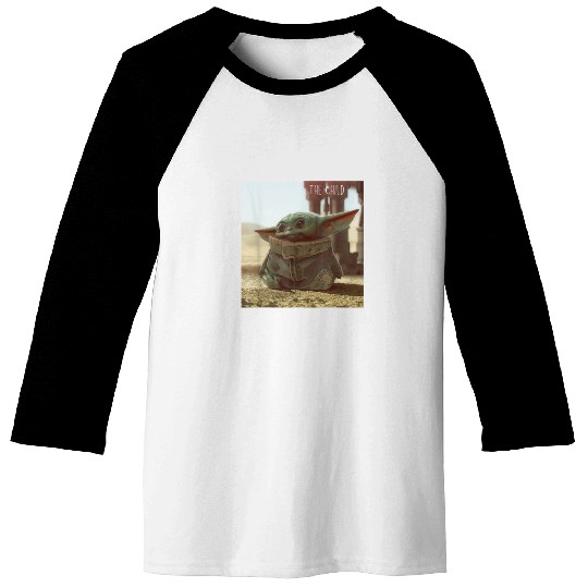 Star Wars The Mandalorian The Child Cute Scene Baseball Tees