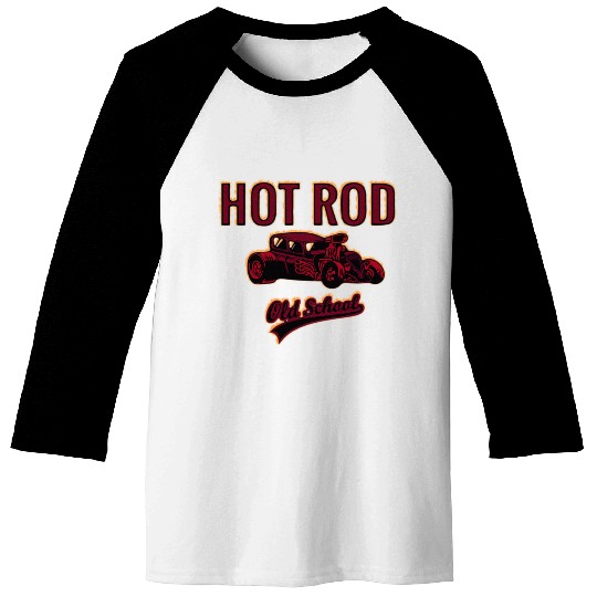 hot rod Baseball Tees