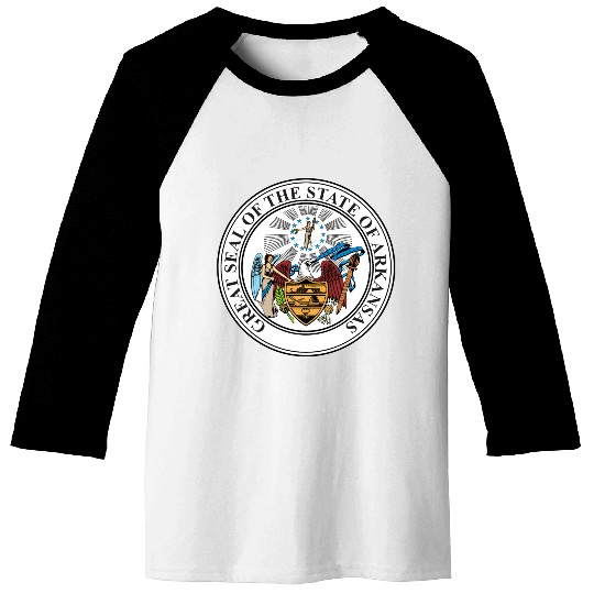 Great Seal of Arkansas Baseball Tees