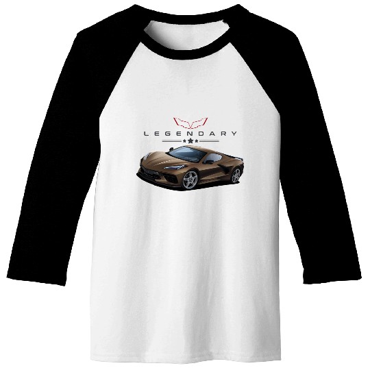 Bronze American Supercar Baseball Tees