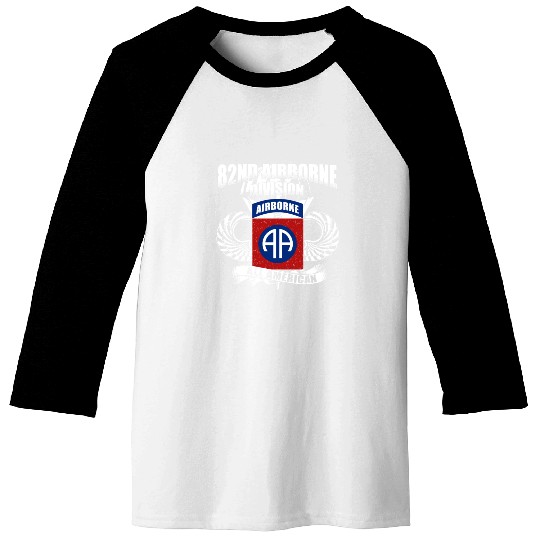 82nd Airborne Division US Army Baseball Tees