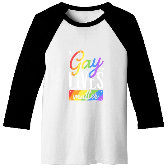 Gays Lives Matter, Gay Pride Baseball Tees