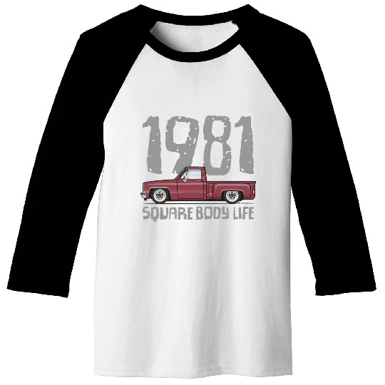 1981 Square Body Life Carmine Baseball Tees