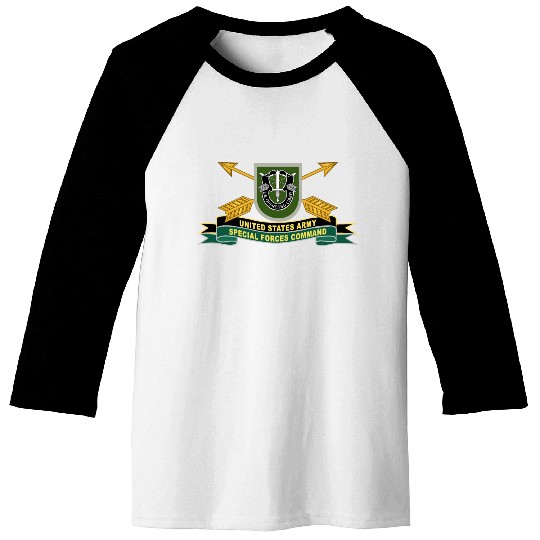 Army US Army Special Forces Command Flash Baseball Tees