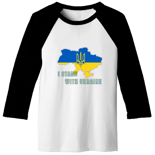 I Stand With Ukraine Baseball Tees