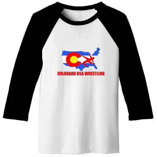 Team USA Wrestling Colorado Division Baseball Tees