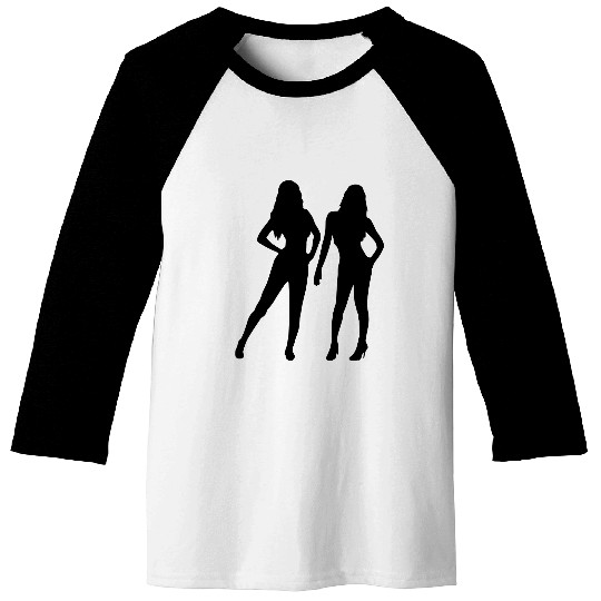 2 Sexy Women Baseball Tees