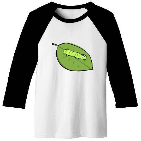 caterpillar leaf biology symbol nature Baseball Tees