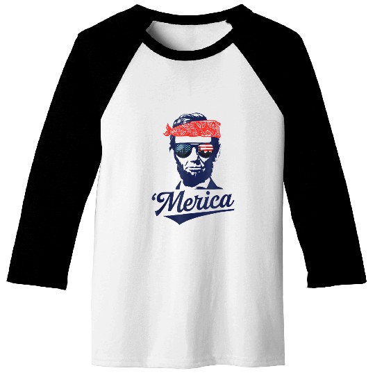 Funny Abraham Lincoln Baseball Tees
