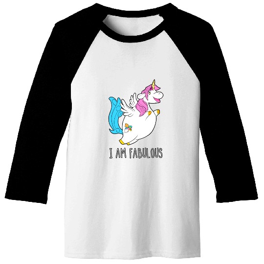 I Am Fabulous Unicorn Baseball Tees