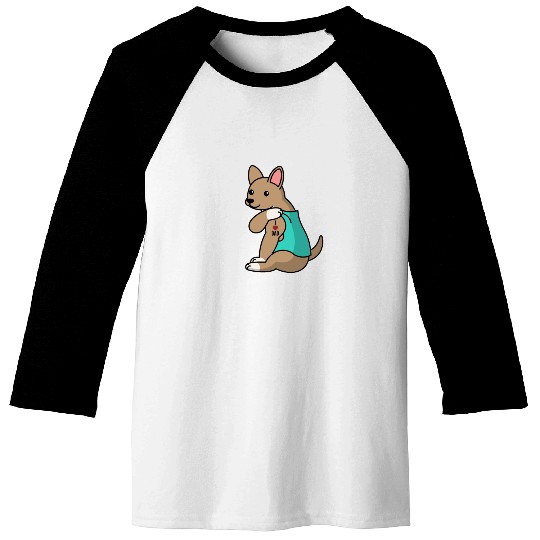 I Love Dad Chihuahua Baseball Tees
