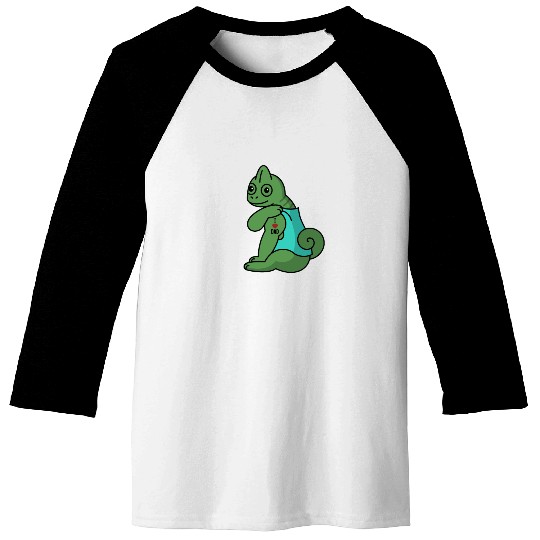 I Love Dad Chameleon Reptile Baseball Tees