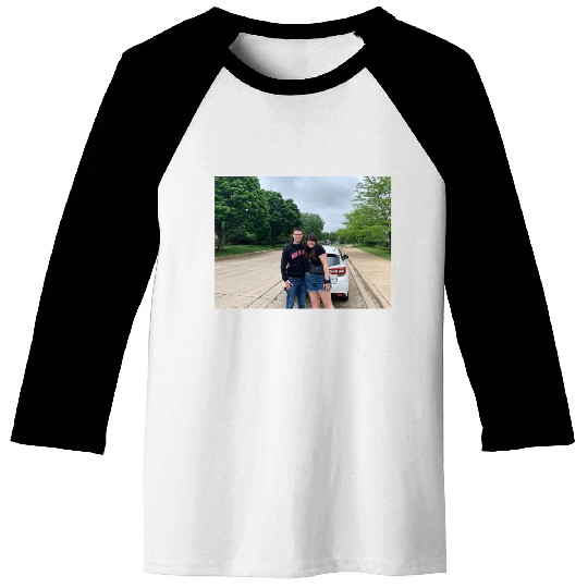 Emily and her boyfriend Baseball Tees