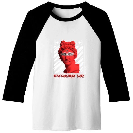 Statue Streetwear Design Baseball Tees