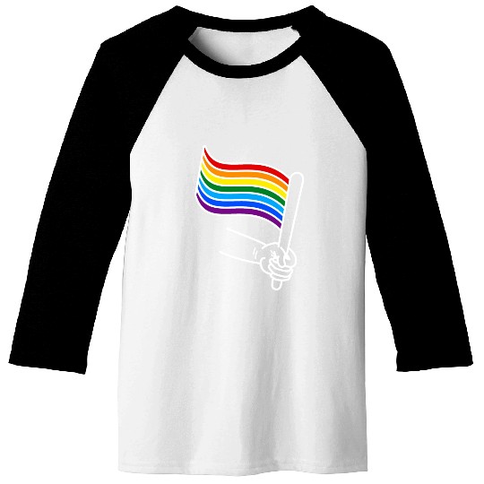 LGBT pride rainbow heart Baseball Tees