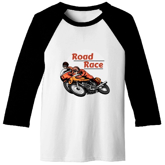 Road race Baseball Tees