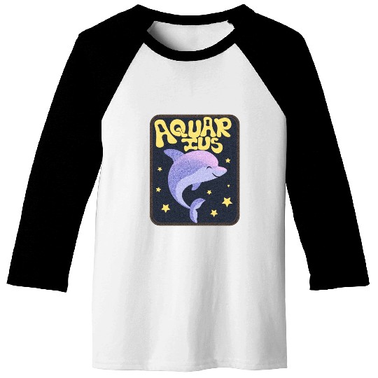 Aquarius Sign Animal Baseball Tees