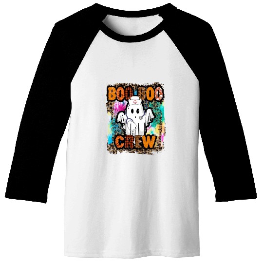 Halloween Boo Boo Crew Tie Dye Baseball Tees