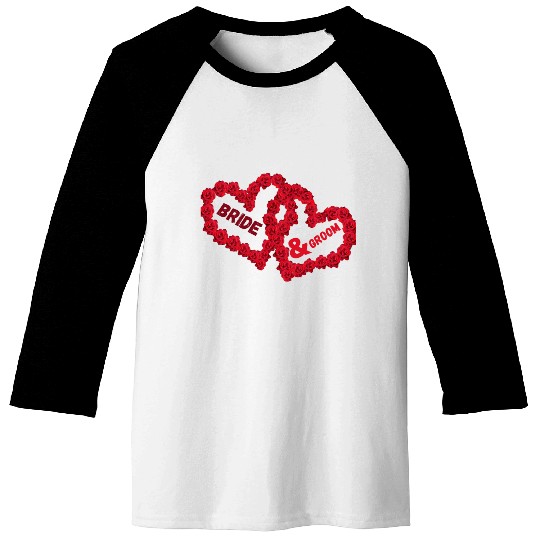 Bride And Groom Essential Classic Baseball Tees